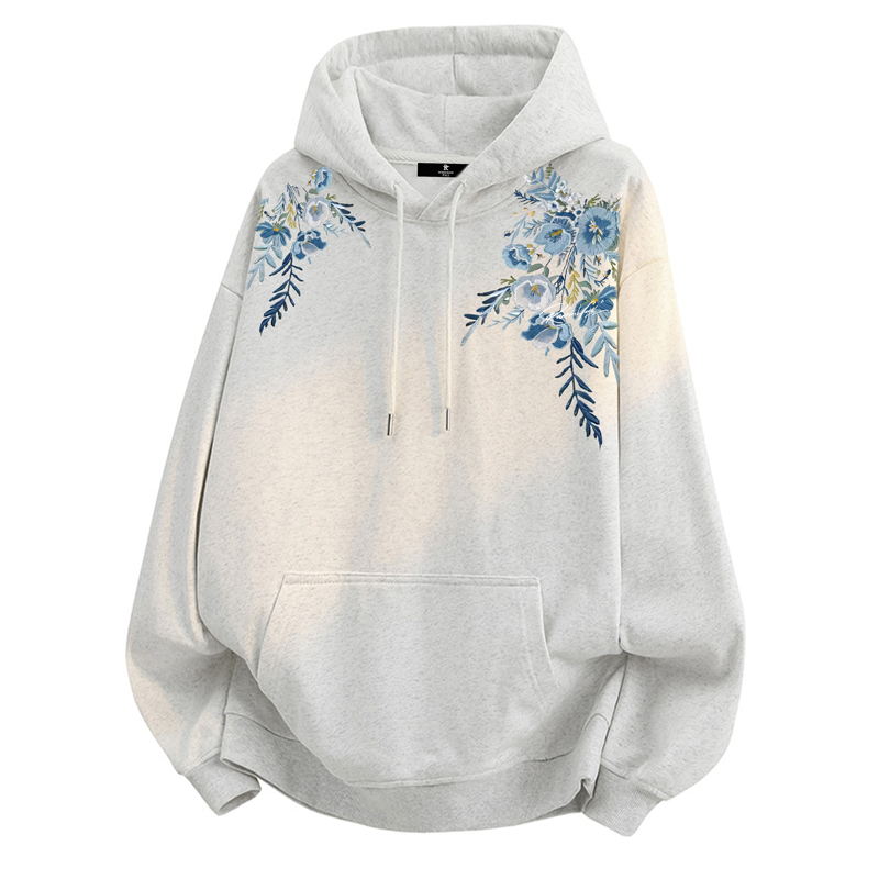 罗宾汉 ROBINHOOD美式高街复古植物花卉设计印花潮流舒适百搭W888,男装,卫衣,淘宝优惠券,粉丝福利购,淘宝优惠卷