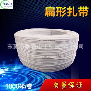 包胶铁芯扎线 电镀锌铁丝捆扎丝扁形 捆绑带 0.55*2.5mm1000米/卷