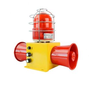SG22S工业声光报警器室外防水防尘分贝语音警报器220双喇叭380V