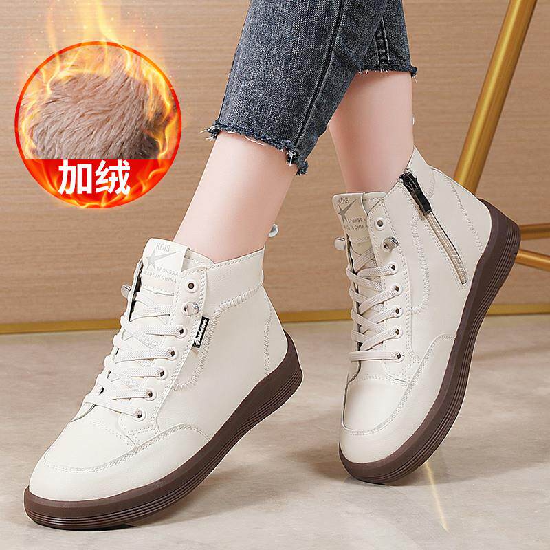 极速牛皮版马丁靴女2026秋季新款真皮高帮皮鞋爆款轻便防滑侧拉链