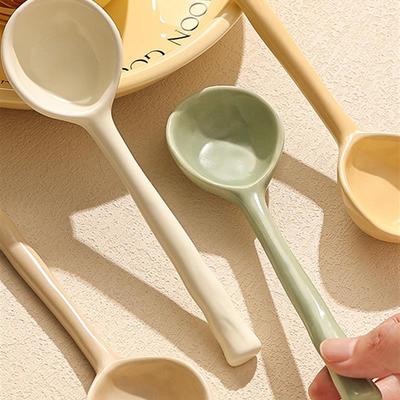 日式陶瓷勺子高级感精致长