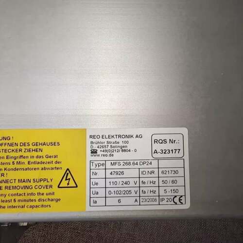 可维修REO 雷欧控制器 REOVIB MFS268.64 DP2议价