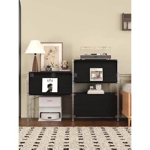 包豪斯置物架客厅杂志陈列展示架家用多层落地收纳架多功能抽屉柜