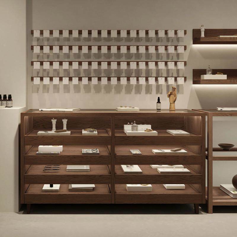 饰品珠宝展示柜眼镜店陈列柜服装店中岛柜流水台玻璃首饰靠墙边柜