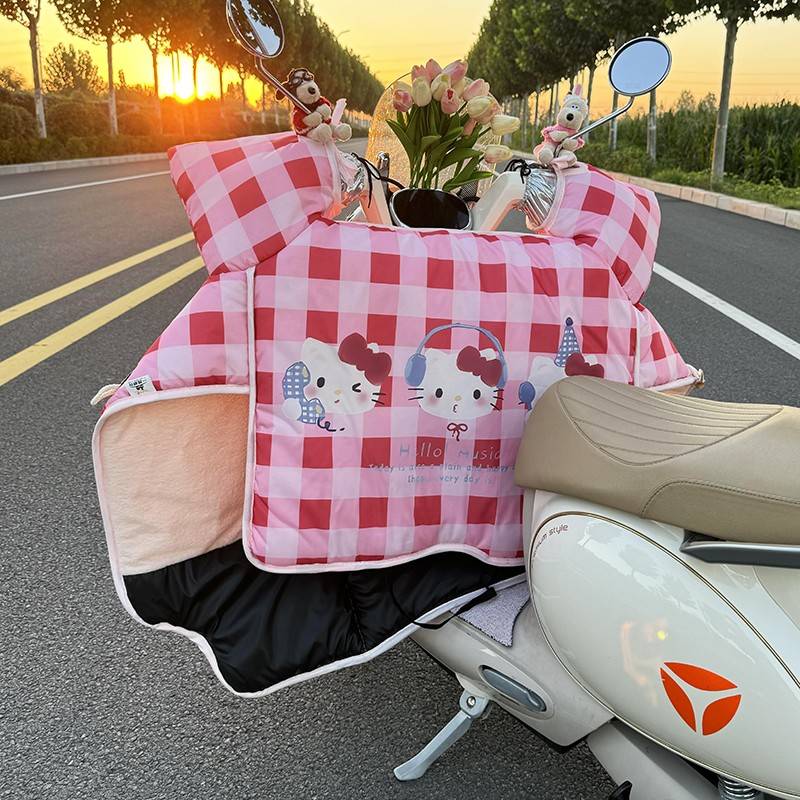 2025新款电动车挡风被防水防风罩保暖加厚摩托踏板电瓶车通用冬天