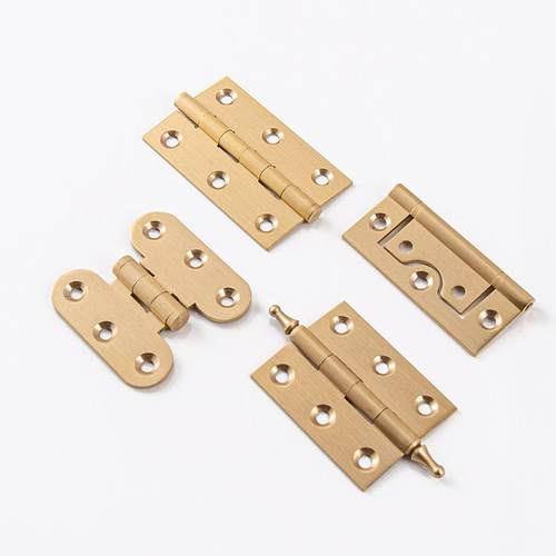 黄铜铰炼新中国风家具柜鞋柜五金配件迷你古董柜门母铜铰炼平开