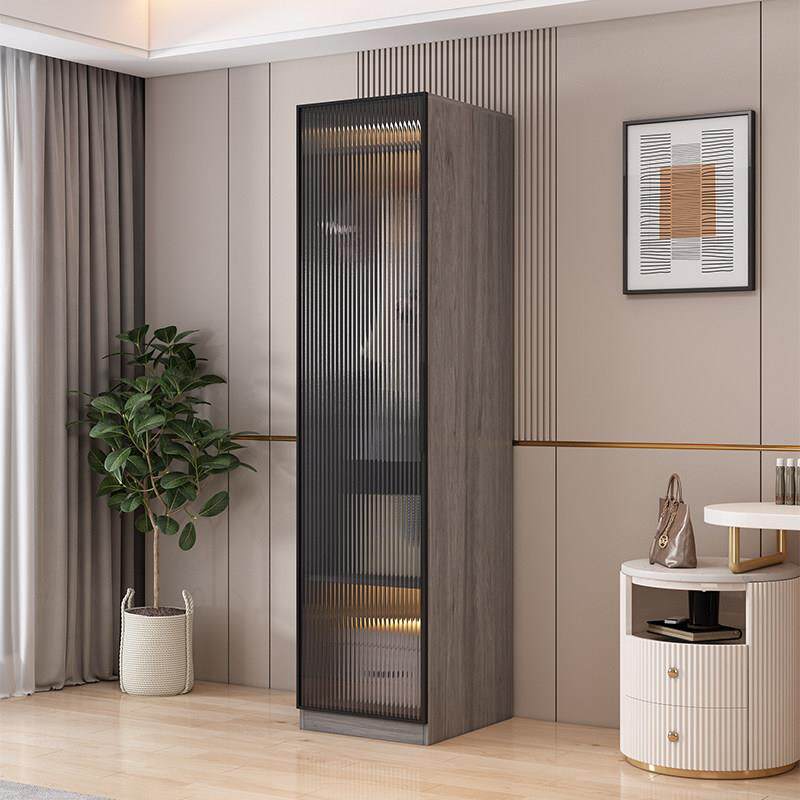 现代简约单门双门衣柜小户型组装实木衣柜可定制玻璃门衣柜包安装