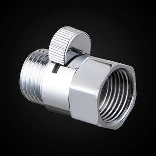 4分管全铜内外丝接头直通角阀马桶喷枪花洒软管止水阀流量开关阀