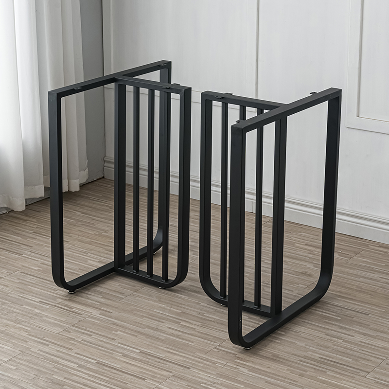 铁艺金属支撑腿岩板书桌大板桌大理石桌腿支架办公置物架桌腿架脚