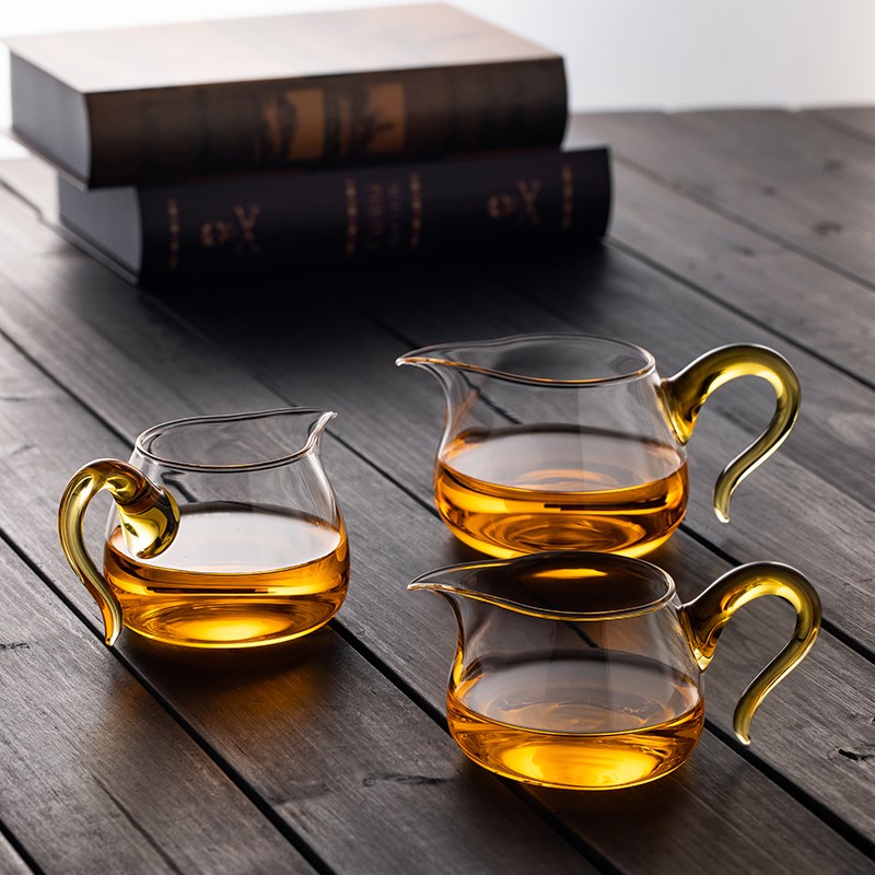 公道杯茶漏一体过滤分茶器加厚耐热防爆玻璃功夫茶具配件公杯单个