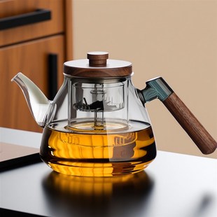 玻璃泡茶壶茶水分离电陶炉蒸煮茶壶单壶 茶具茶壶泡茶家用2025新款