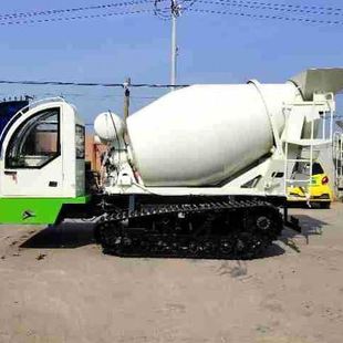 农田改造履带混凝土搅拌车 履带混凝土搅拌车 小型混凝土运输车