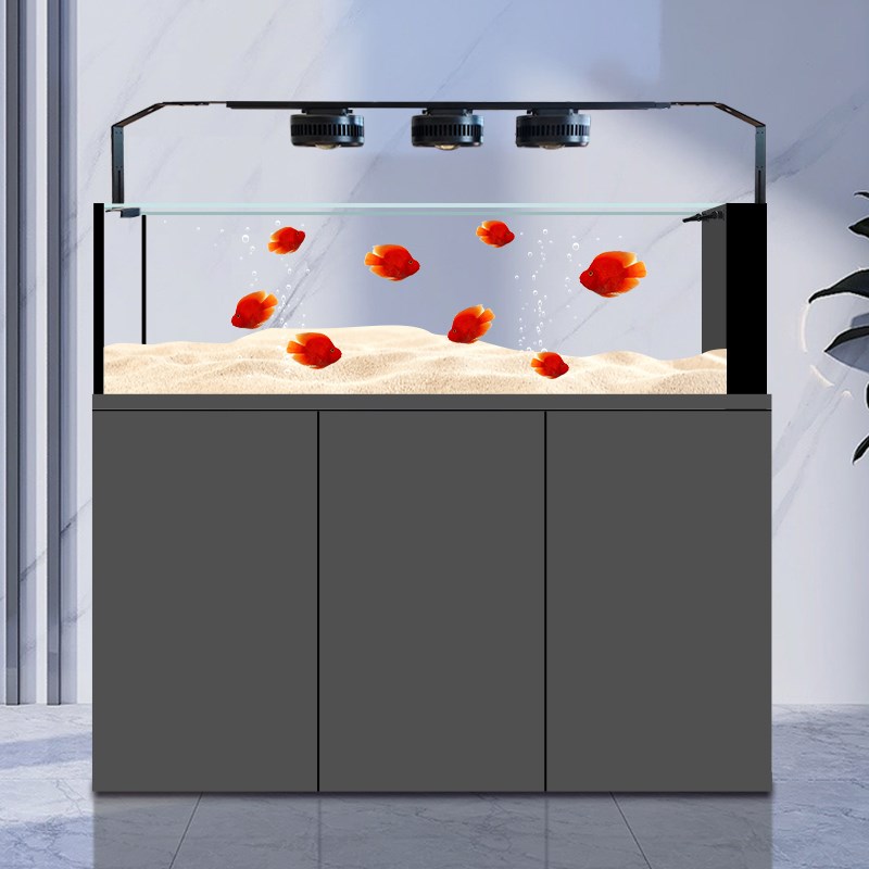 迪顺2025新款鱼缸原生野采极溪流缸超白玻璃底部过滤Y兰寿水族箱