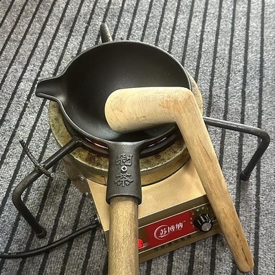 恭城灌阳全州剁茶锅具木锤苏博纳油茶炉架套装广西桂林陆羽煮茶法