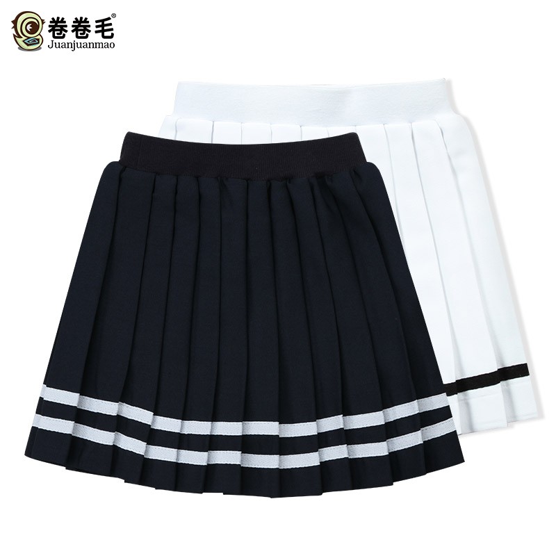 班服园服女童短裙春秋夏季新款学院风百搭半身裙小学生校服百褶裙