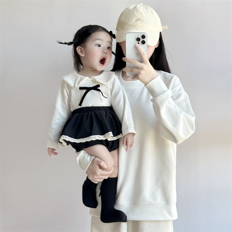 女宝宝春秋套装洋气上衣包屁裙秋季婴儿衣服可爱百搭外出服两件套