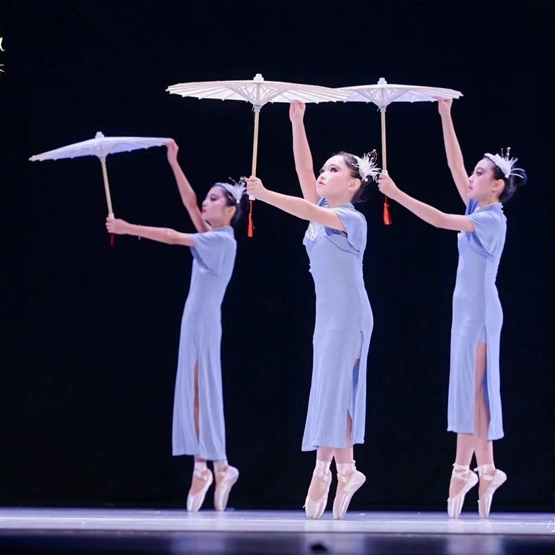 儿童古典舞旗袍演出服女童身韵女童表演服民族舞碇步桥舞蹈服装