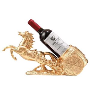 马到成功轻奢高档葡厅萄红酒架子客柜酒装饰品摆件高端大气上档次