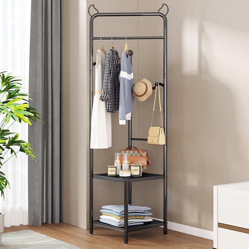 转角衣帽架卧室衣架落地家用墙角多功能挂衣架简易置W物轻奢晾衣