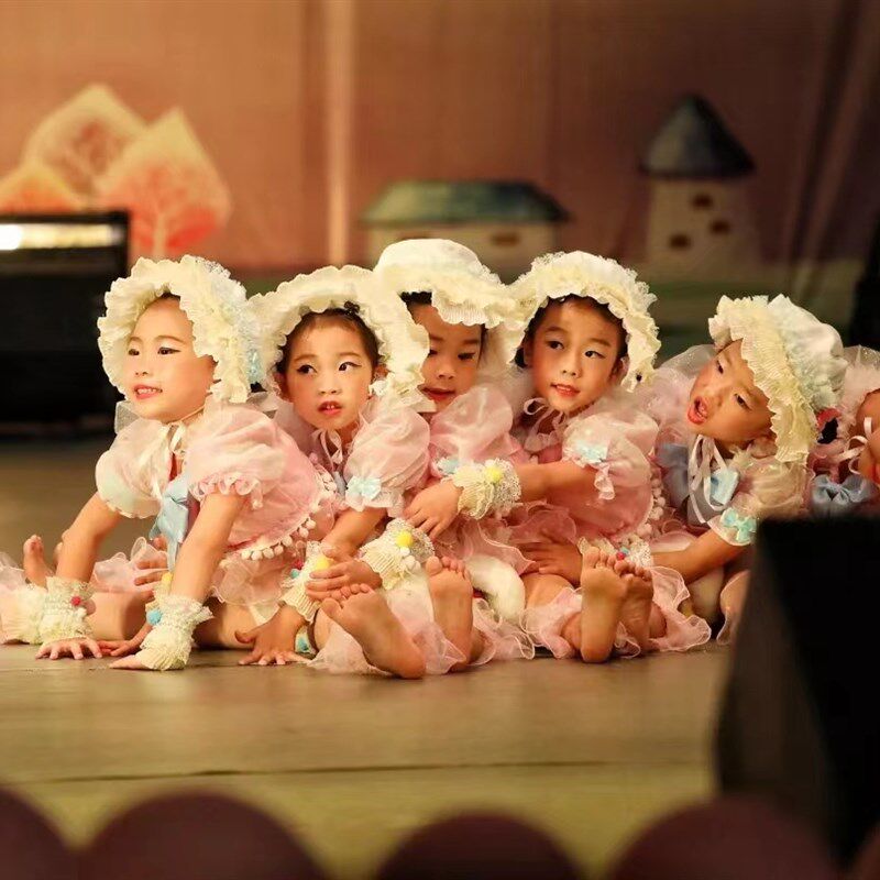 儿童洗白白演出服六一幼儿可爱娃娃舞台团体舞蹈服我爱洗澡表演服