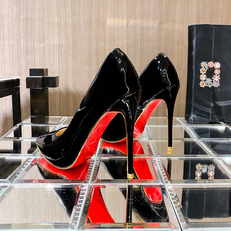 鞋子女2023新款裸色百搭尖头高跟鞋细跟隐形防水台浅口单鞋12cm