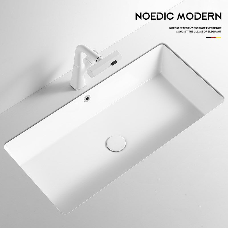 70cm80cm大尺寸台下盆超大号1米单盆卫生间嵌入式平底陶瓷洗手盆