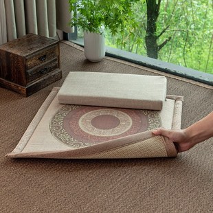 双面打坐禅修垫拜垫家用静坐禅垫跪拜佛垫冥想垫四季 冬夏两用