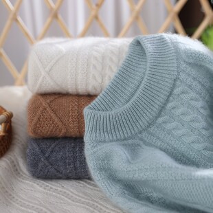 【重工花型】儿童纯山羊绒衫加厚半高领男童女童羊绒打底内搭毛衣