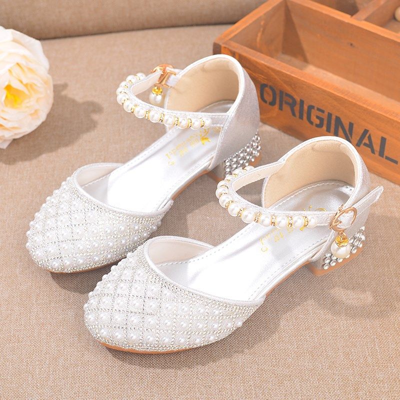 韩版女童公主鞋时尚百搭儿童水晶鞋包头学生舞蹈礼服鞋儿童高跟鞋,童鞋/婴儿鞋/亲子鞋,水晶/水钻鞋,淘宝优惠券,粉丝福利购,淘宝优惠卷