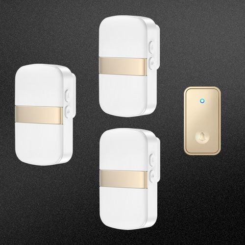 防水家用智能超远距离自发电无线门铃开关一拖三老人呼叫器