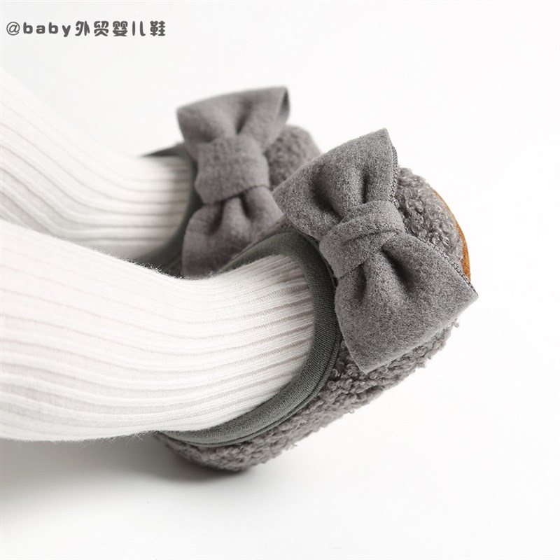 春秋冬季0一1周岁鞋女宝宝学步鞋3-6-9-12个月婴儿柔软防滑布鞋子