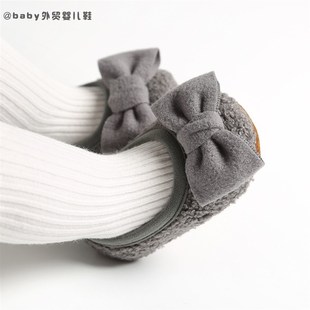 春秋冬季0一1周岁鞋女宝宝学步鞋3-6-9-12个月婴儿柔软防滑布鞋子
