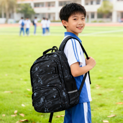 Edison爱迪生小学生书包护脊减负防下坠1-3-6年级大容量反光背包