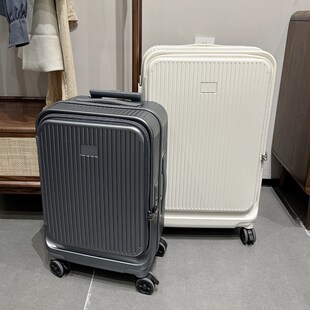 前开口行李箱女20寸登p机箱新款侧开盖拉杆箱24静音刹车轮PC材质2