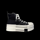 显瘦大杀器 2024松糕底增高休闲板鞋 框框厚底高帮小白鞋 女帆E布鞋