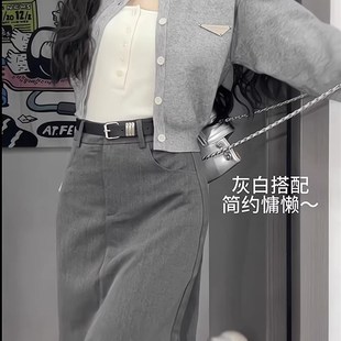裙 秋装 搭配一整g套小个子毛衣高级感两件套2025新款 网红爆款 套装