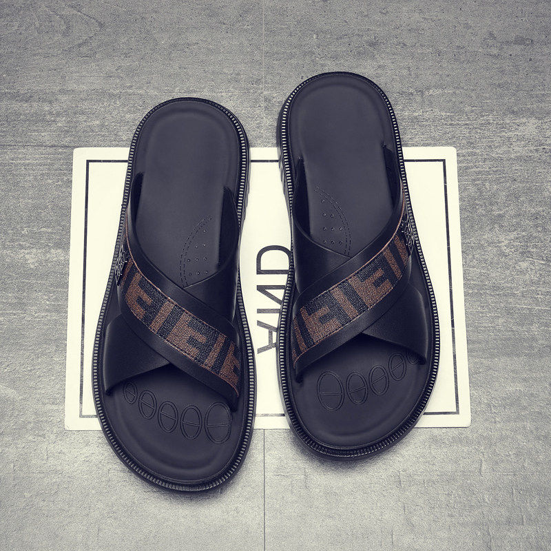 凉鞋男款拖鞋夏外穿潮流网u红鞋子高级感男士凉拖鞋外出沙滩一字