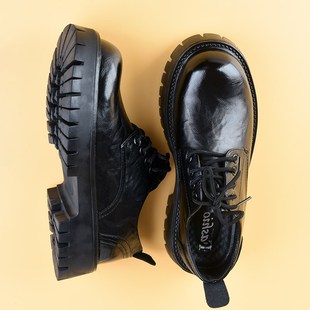 大头皮鞋男款f2024新款年轻人商务正装休闲增高软底德比鞋男马丁