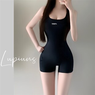 泳衣女款a2025新款爆款竞速保守连体平角裤游泳馆女士游泳衣