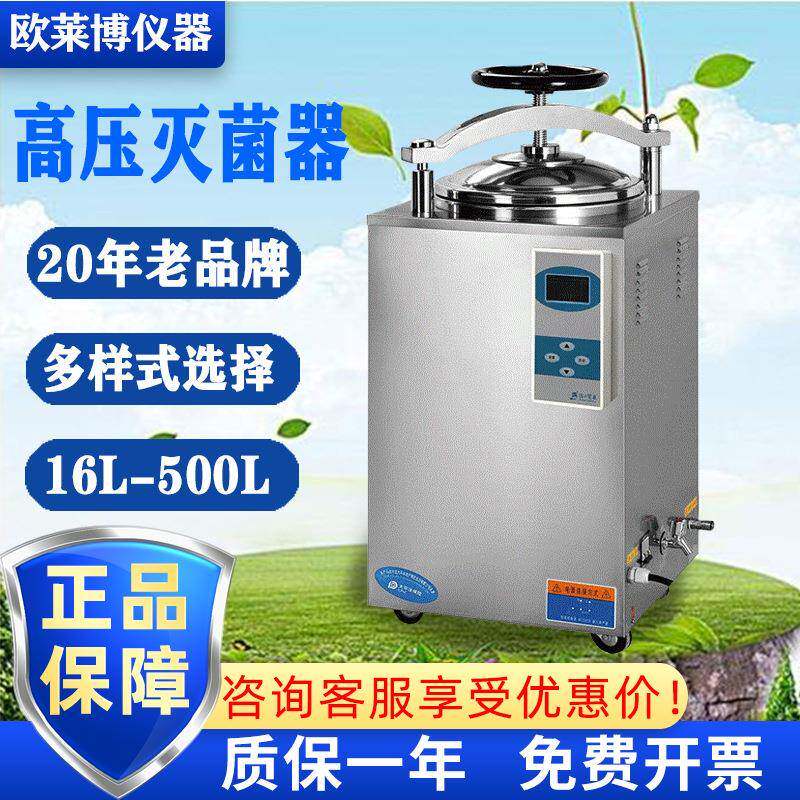 滨江医疗 立式/手提式 数显全自动消毒锅灭菌锅 高压蒸汽灭菌器
