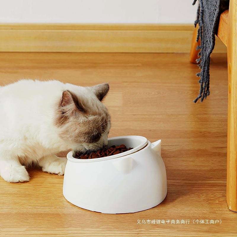 猫碗陶瓷狗食盆护颈猫咪食碗不锈钢狗狗碗饭碗喝水碗饭盆宠物用品
