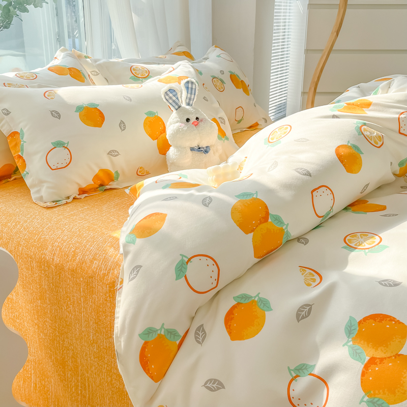 床上四件套四季款床品150X200mm单人被套床单被罩三件套学生宿舍