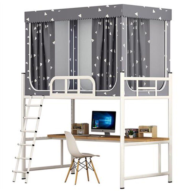 学生宿舍蚊帐上铺用遮光布侧开门床帘一体式上下铺拉链男生带支架