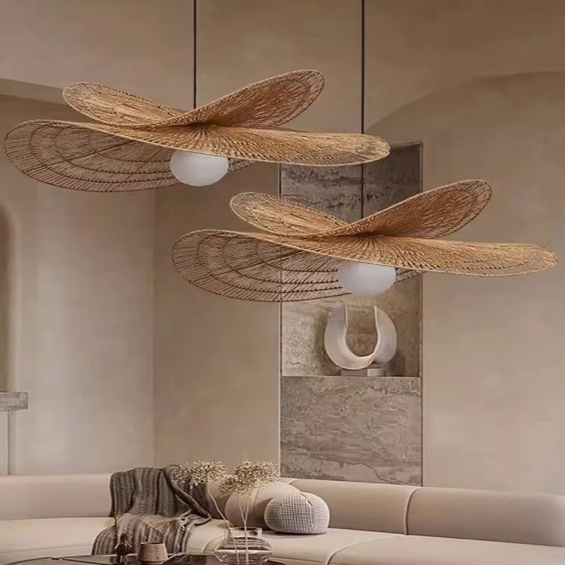 侘寂风民宿吊灯复古藤编麻绳新中式禅意茶室客厅卧室日式餐厅吊灯,家装灯饰光源,酒店/宴会厅/餐饮吊灯,淘宝优惠券,粉丝福利购,淘宝优惠卷