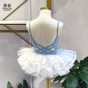 夏季女童练功服儿童舞蹈衣服纯棉吊带黑色艺考体操服女孩练舞服