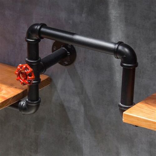 复古工业风酒吧铁艺墙上置物架壁挂红酒架摆件装饰创意酒柜实木架