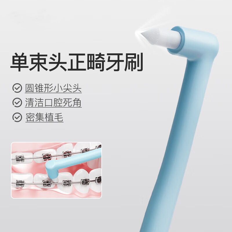 正畸专用软毛牙刷智齿窝沟尖头