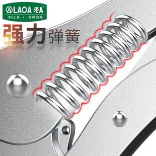 甄选老A（LAOA）多功能10英寸圆口大力钳固定钳夹持钳 LA111410