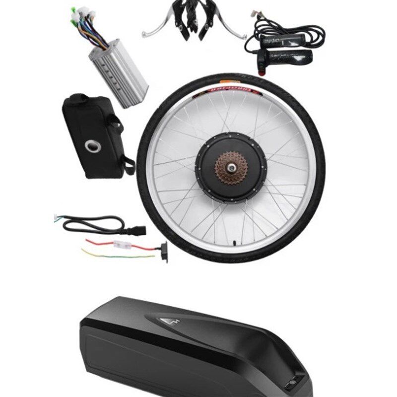 26寸48V500W自行车改装电动套件电动工具包后轮带锂电池不含仪表