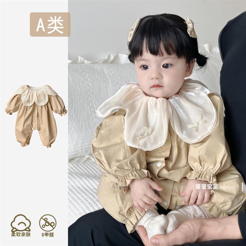 婴儿衣服超萌连体哈衣幼儿女宝宝秋装洋气一岁外出公主春秋季秋天